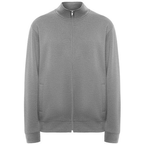 Obrázky: Šedá unisex celorozopínacia mikina Ulan XXXL