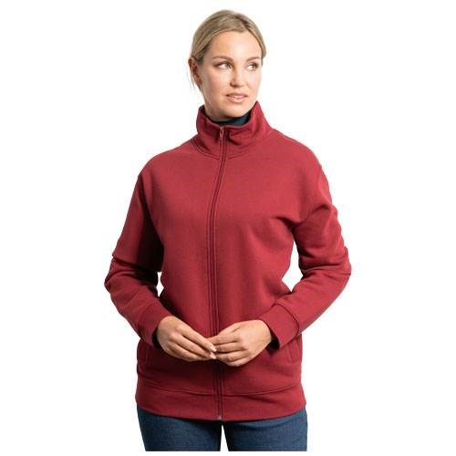 Obrázky: Šedá unisex celorozopínacia mikina Ulan XXXL, Obrázok 4