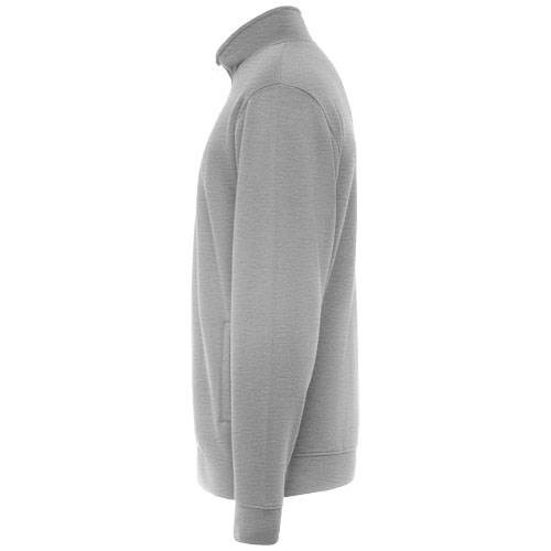 Obrázky: Šedá unisex celorozopínacia mikina Ulan XXXL, Obrázok 7