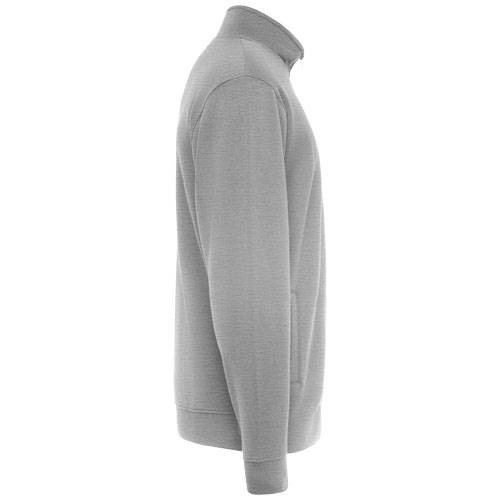 Obrázky: Šedá unisex celorozopínacia mikina Ulan XXXL, Obrázok 8