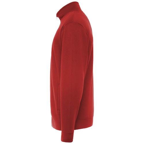 Obrázky: Červená unisex celorozopínacia mikina Ulan XXXL, Obrázok 7