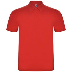 Obrázky: Červená unisex polokošeľa Austral XL