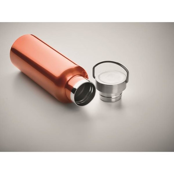Obrázky: Oranžová nerez termoska s dvojitou stenou 500 ml, Obrázok 3