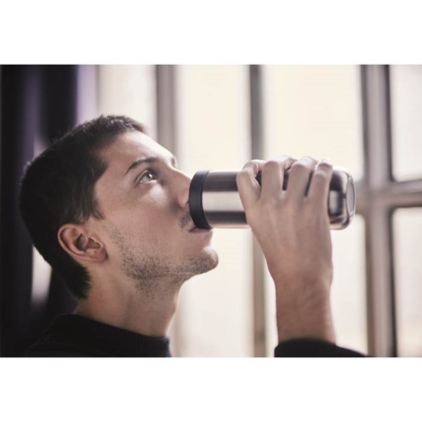 Obrázky: Matný strieborný hrnček s dvojitou stenou 330ml, Obrázok 7