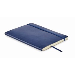 Obrázky: Modrý recyklovaný zápisník A5 s mäkkými doskami