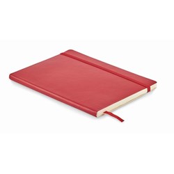 Obrázky: Červený recyklovaný zápisník A5 s mäkkými doskami