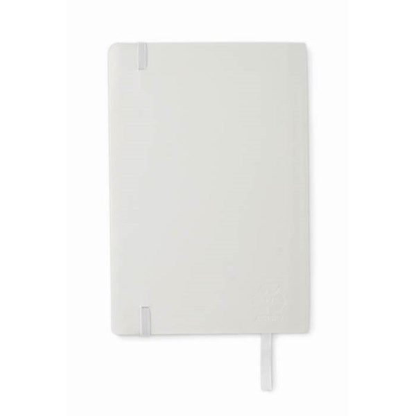 Obrázky: Biely recyklovaný zápisník A5 s mäkkými doskami, Obrázok 5