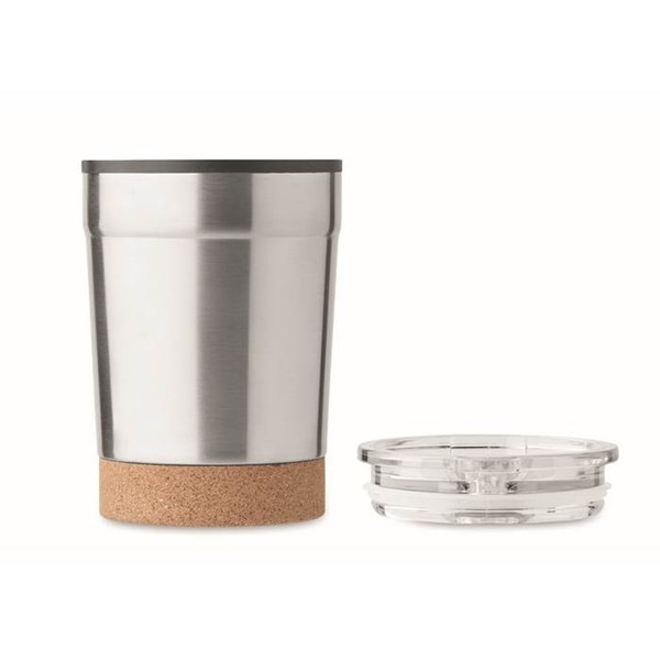 Obrázky: Mat.strieb.dvojstenný hrnček 300 ml ,posuv.viečko, Obrázok 5