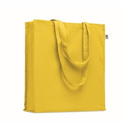 Obrázky: žltá nákupná taška 220g, bio BA, dl. rukväte