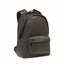 Obrázky: Mäkký PU ruksak na notebook 15", čierna