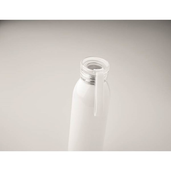 Obrázky: Biela jednostenná nerezová fľaša 650 ml, Obrázok 2