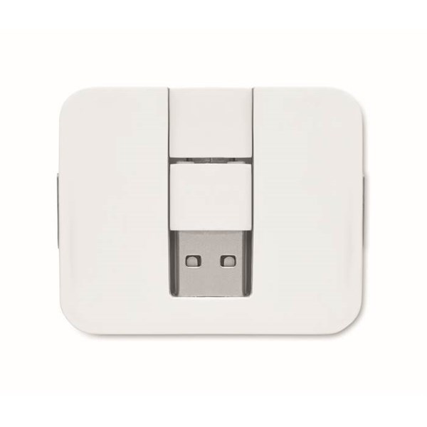 Obrázky: 4portový USB rozbočovač, biely, Obrázok 4