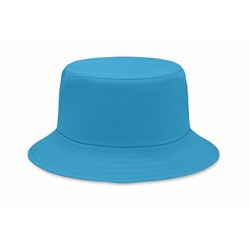 Obrázky: Tyrkysový klobúčik z brúsenej bavlny 260g