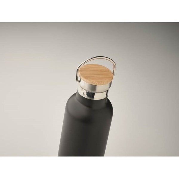 Obrázky: Dvojstenná fľaša 750ml, čierna, Obrázok 3