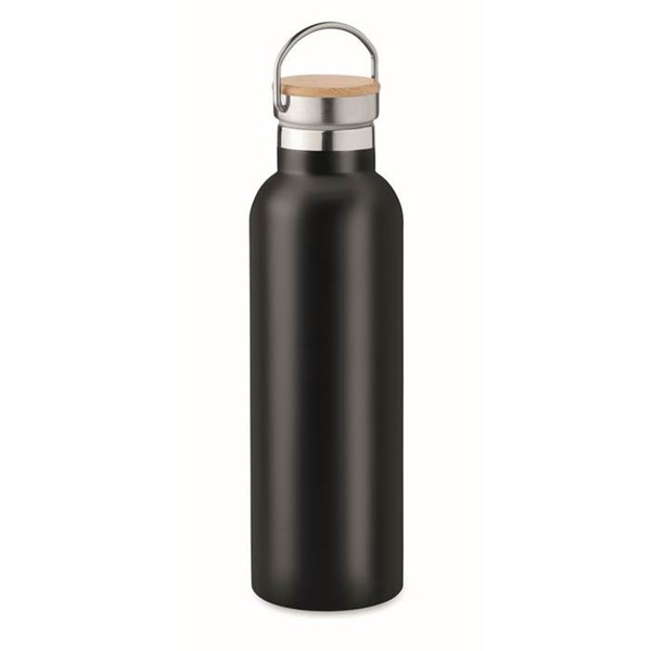 Obrázky: Dvojstenná fľaša 750ml, čierna, Obrázok 5