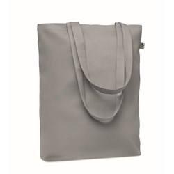 Obrázky: Nákup.taška z organickej  bavlny 270g,stredná šedá