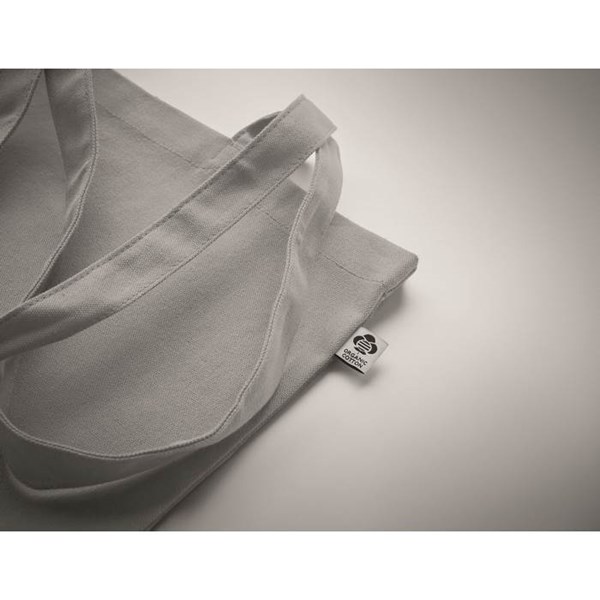 Obrázky: Nákup.taška z organickej  bavlny 270g,stredná šedá, Obrázok 4