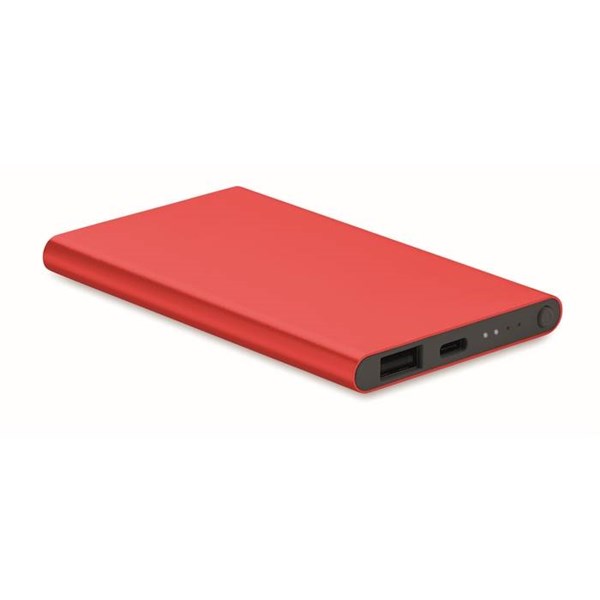 Obrázky: Powerbanka Type C 4 000 mAh, červená