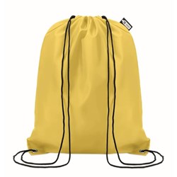 Obrázky: Žltý ruksak so šnúrkami zo 190T RPET