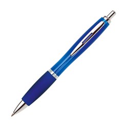 Obrázky: OKAY,guličkové pero,transparentná modrá