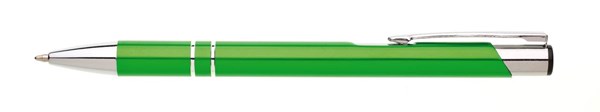 Obrázky: Hliníkové guličkové pero LARA svetlozelené, Obrázok 2