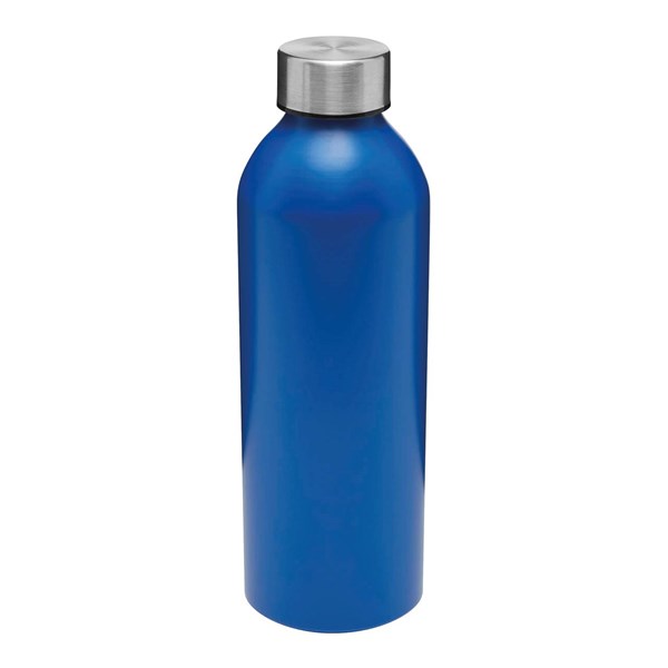 Obrázky: Modrá hliník.fľaša na pitie 750 ml, skrut.viečko