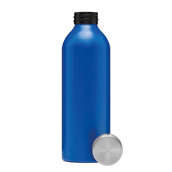 Obrázky: Modrá hliník.fľaša na pitie 750 ml, skrut.viečko, Obrázok 3