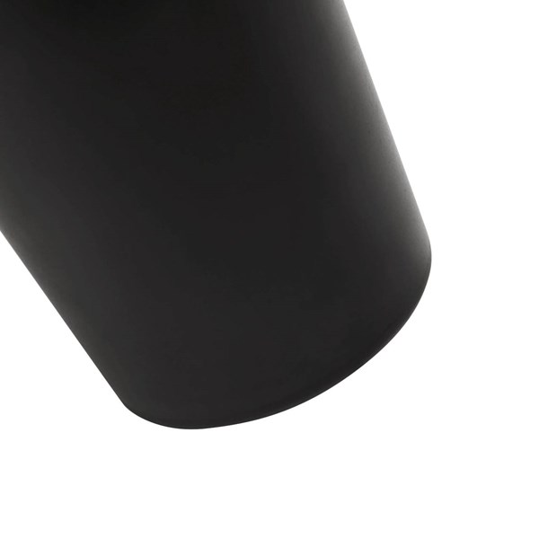 Obrázky: Dvojstenný  termohrnček 350ml nerez/plast čierny, Obrázok 7