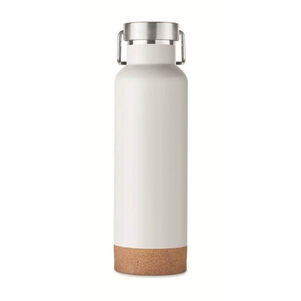 Obrázky: Biela dvojstenná recyklo. nerez termoska 500 ml, Obrázok 7