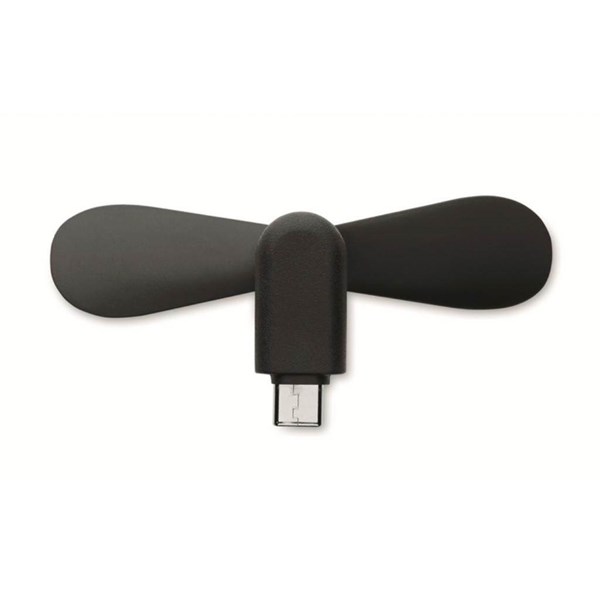 Obrázky: Prenos.ventilátor USB-C pre intel.telefóny,čierny, Obrázok 4