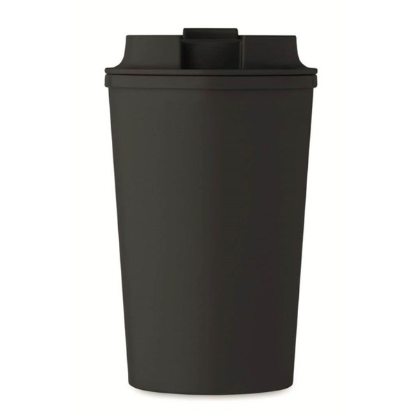 Obrázky: Čierny kelímok zo 100% PLA kukurice, 350ml, Obrázok 5