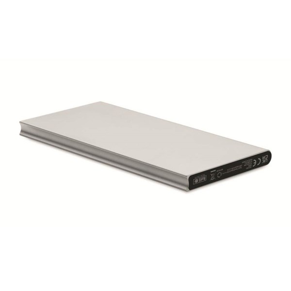 Obrázky: Mat.striebor.powerbanka 8000 mAh z recykl. hliníka, Obrázok 2