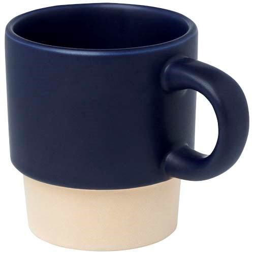 Obrázky: Tm.modrá mat. stohovateľná šálka na espresso 130ml