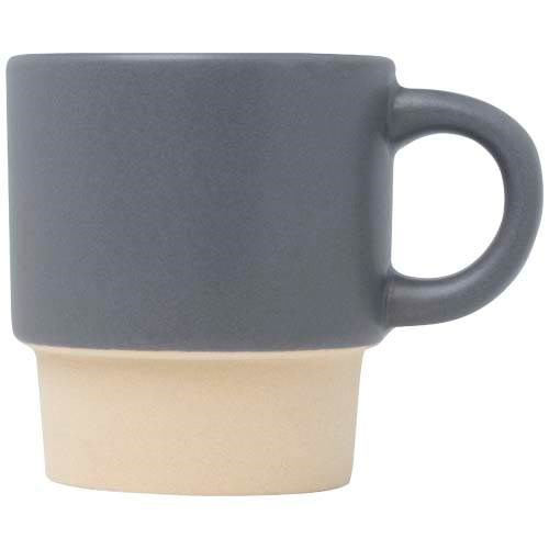 Obrázky: Šedá matná stohovateľná šálka na espresso 130ml, Obrázok 6
