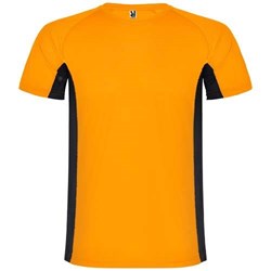 Obrázky: Detské športové tričko 140g,fluor. oranž, veľ. 4