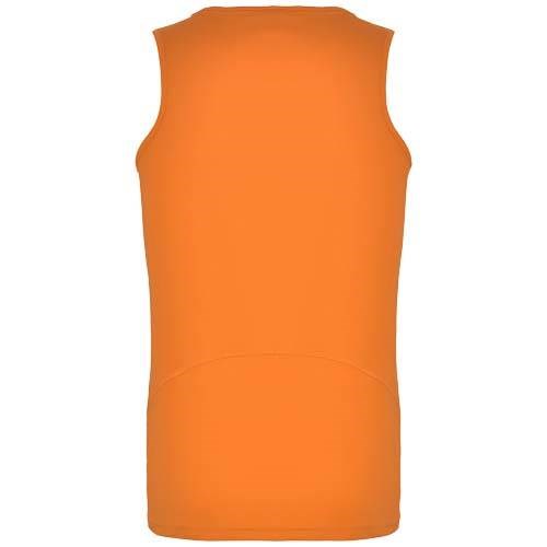 Obrázky: Andre 140 pán. tričko bez rukávov fluor.oranžové L, Obrázok 2
