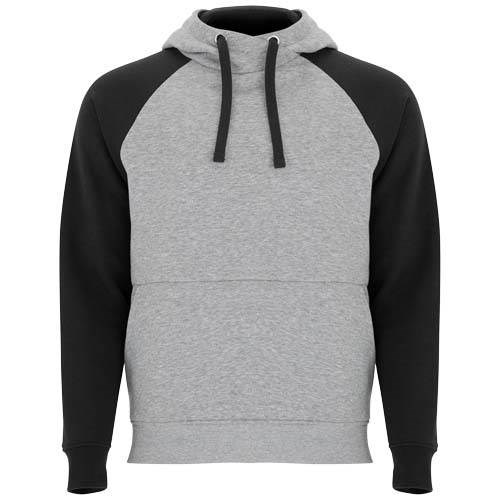 Obrázky: Unisex mikina Badet,kapucňa 280 šedá/ čierna 3XL