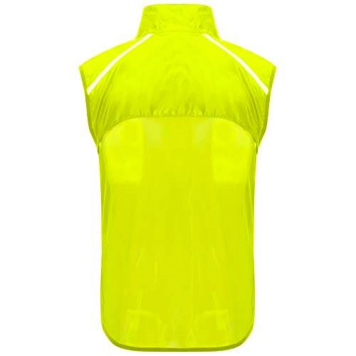 Obrázky: Jannu unisex ľahká bežecká vesta fluor.žltá XL, Obrázok 2