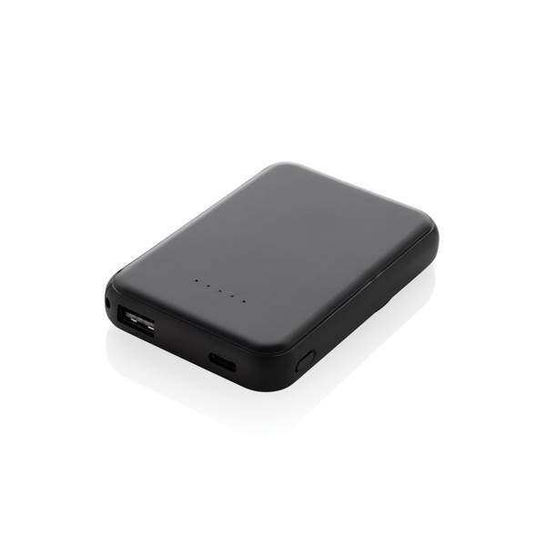 Obrázky: Bezdrôtová magnetická powerbanka 5000mAh 5W,čierna