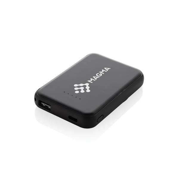 Obrázky: Bezdrôtová magnetická powerbanka 5000mAh 5W,čierna, Obrázok 8