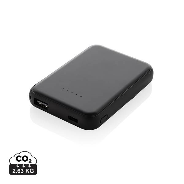 Obrázky: Bezdrôtová magnetická powerbanka 5000mAh 5W,čierna, Obrázok 13