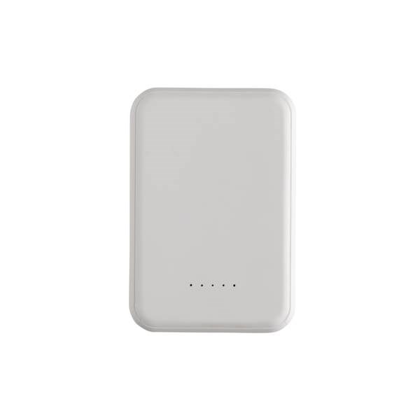 Obrázky: Bezdrôtová magnetická powerbanka 5000mAh 5W, biela, Obrázok 3