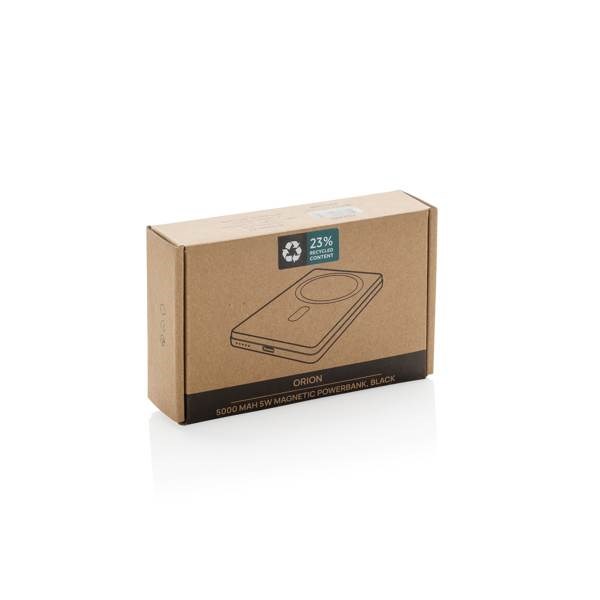 Obrázky: Bezdrôtová magnet. powerbanka 5000mAh 5W,čierna, Obrázok 11