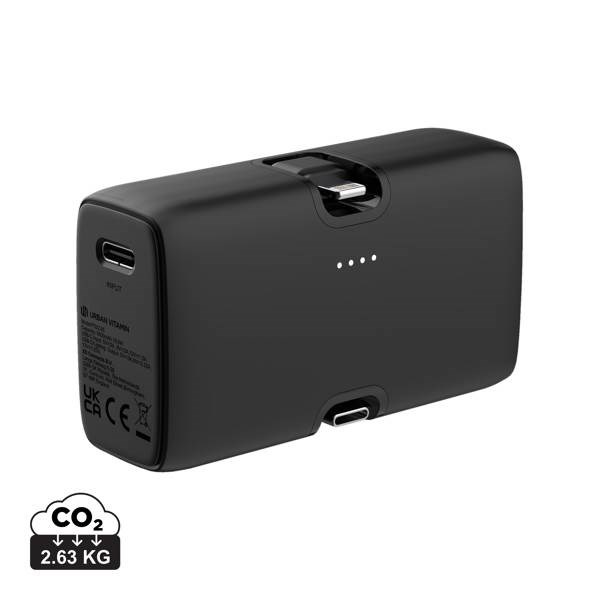 Obrázky: Powerbanka Urban Vitamin 5000mAh 20W PD,čierna, Obrázok 17