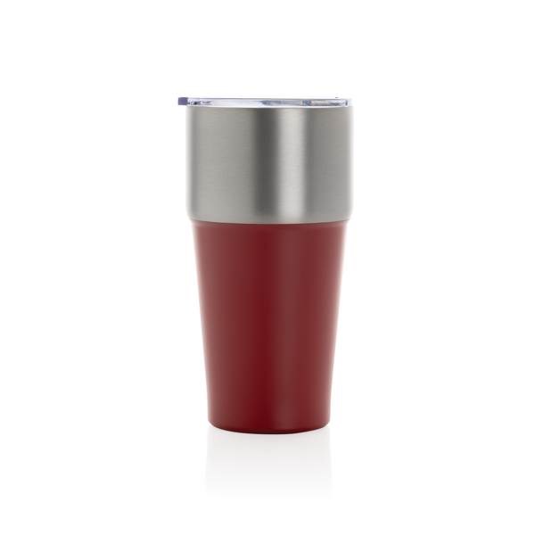 Obrázky: Termohrnček 500ml z RCS recyklovanej ocele,červená, Obrázok 2