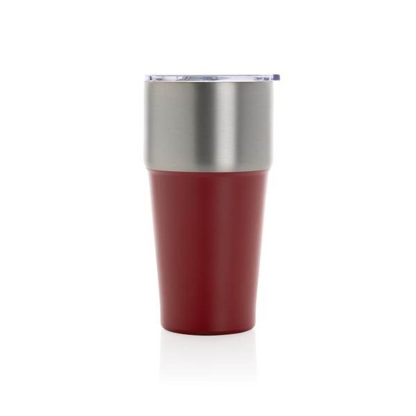 Obrázky: Termohrnček 500ml z RCS recyklovanej ocele,červená, Obrázok 4