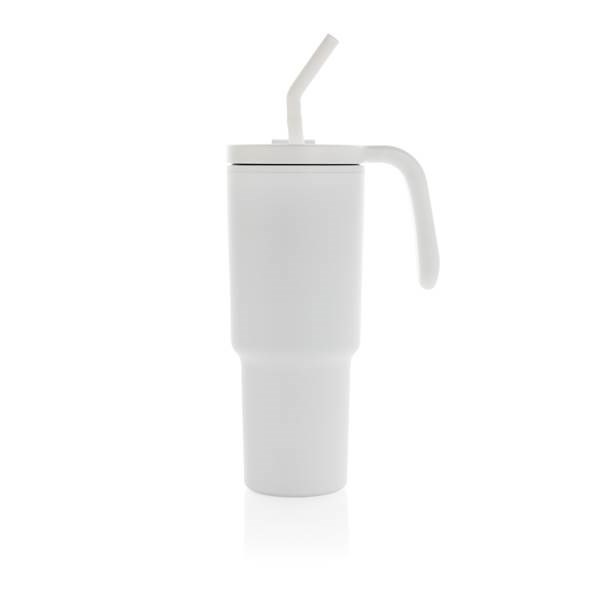 Obrázky: Termohrnček 900ml z RCS recyklovanej ocele, biela, Obrázok 3