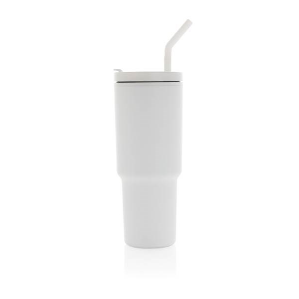 Obrázky: Termohrnček 900ml z RCS recyklovanej ocele, biela, Obrázok 6
