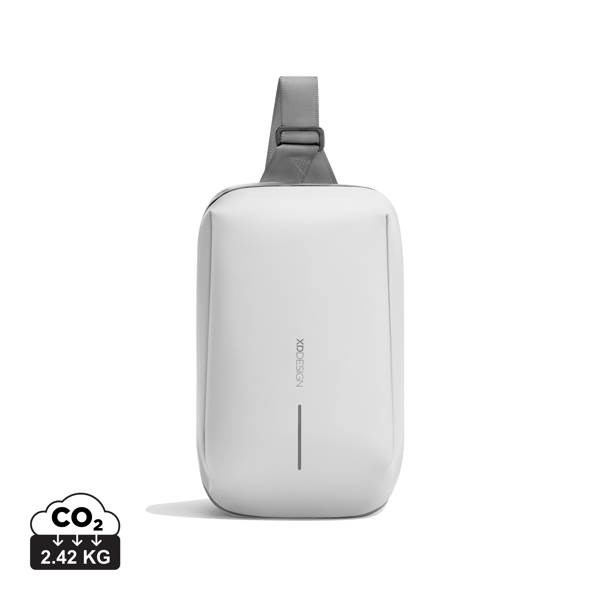 Obrázky: Vodoodolný vertikálny ruksak cross body, biely, Obrázok 7