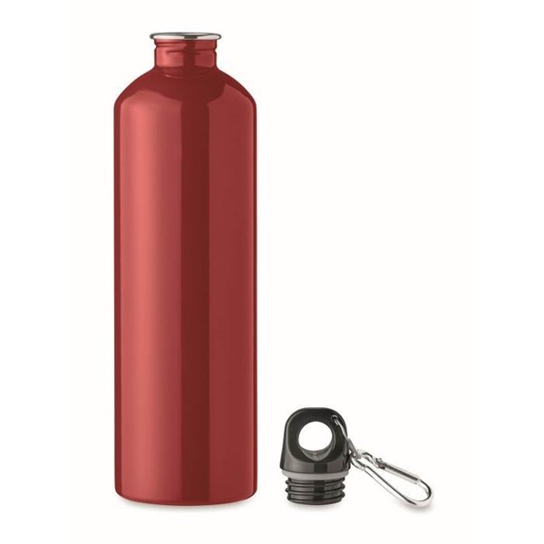 Obrázky: Jednostenná nerezová fľaša 750 ml, červená, Obrázok 2